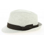 Natural Linen Jakarta Trilby Hat - Fléchet