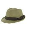 Taupe Linen Jakarta Trilby Hat - Fléchet  Reference: 9489 | Traclet Hat Shop