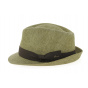 Taupe Linen Jakarta Trilby Hat - Fléchet