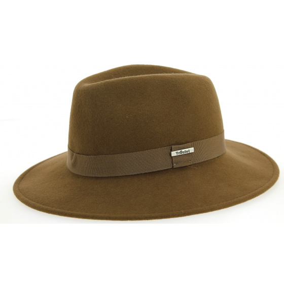 Indiana Jones Tawny Wool Felt Traveller Hat - Traclet