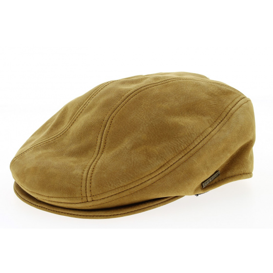 Cap Tanque Cuir Camel- Stetson Reference : 9494 | Chapellerie Traclet