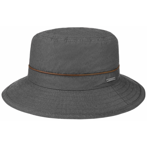 Chapeau Bucket Waxed Coton Anthracite- Stetson