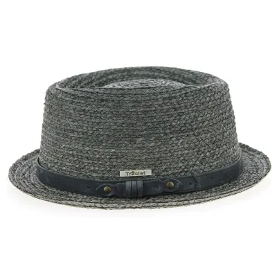 Chapeau PorkPie Indian Wells Gris - Traclet Reference : 9501 | Chapellerie Traclet