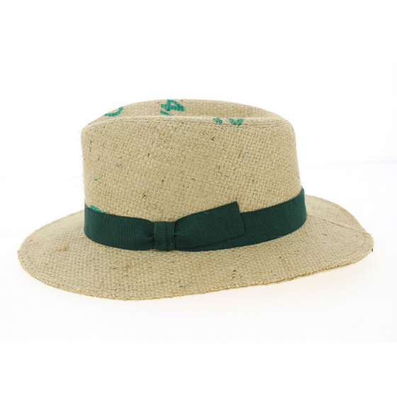 Gorizia Jute Canvas Traveller Hat Beige -Traclet