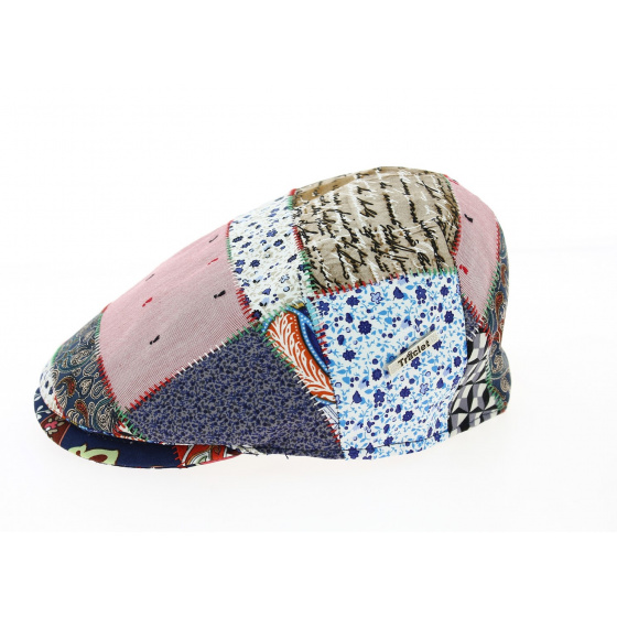 Miranda Linen Patchwork Cap - Traclet Miranda Linen Patchwork Cap - Traclet