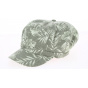 Retro Summer Futuna Cotton Newsboy Cap Olive - Traclet