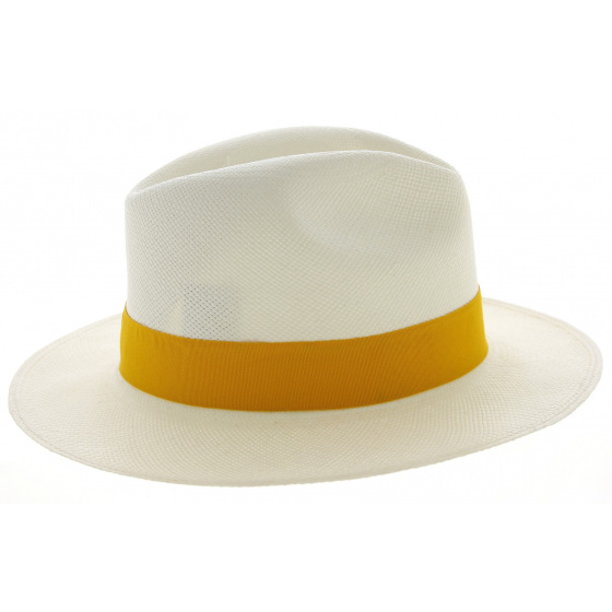 Tanti Panama White Fedora Hat - Traclet Tanti Panama White Fedora Hat - Traclet