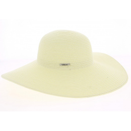 Puglia Natural Paper Straw Wide-Brimmed Hat - Traclet
