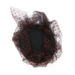 Black & Red Doriane Tambourine - Traclet