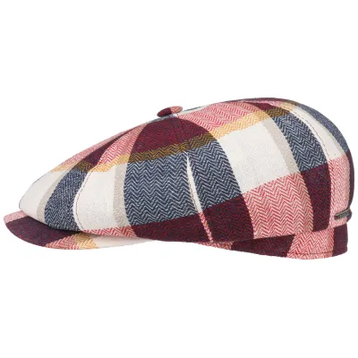 Casquette Hatteras Checked Coton & Lin - Stetson Reference : 9541 | Chapellerie Traclet