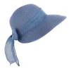 Casquette De Soleil Clara Paille Papier Marine- Traclet Reference : 9558 | Chapellerie Traclet