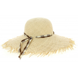 Daisie Natural Straw Wide-brimmed Hat - Traclet