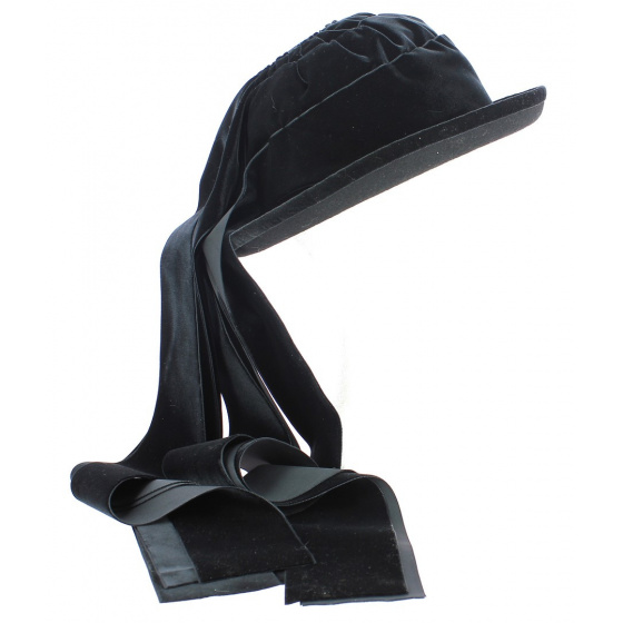 Bigouden Hat Wool Felt Black -Traclet Bigouden Hat Wool Felt Black -Traclet