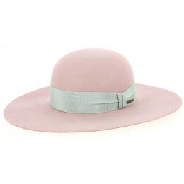 Gaga Pink Fur Felt Wide Brim Hat - Stetson