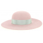 Gaga Pink Fur Felt Wide Brim Hat - Stetson