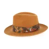 Orange fur felt hat Reference: 1631 | Traclet Hat Shop
