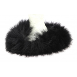 Black Fox Fur Neck Warmer - Traclet