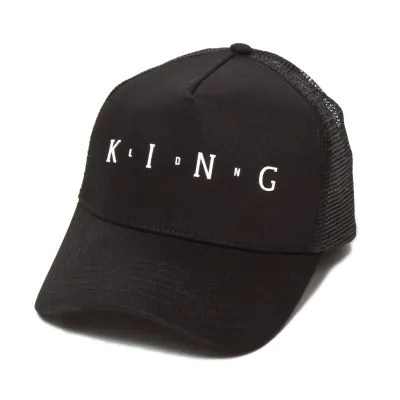 Black Aldgate Trucker Cap - King Apparel Reference: 9356 | Traclet Hat Shop