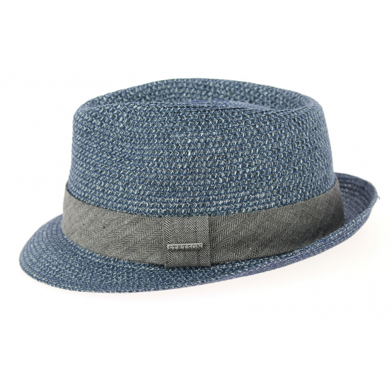 Reidton Blue Toyo Trilby Hat - Stetson Reidton Blue Toyo Trilby Hat - Stetson