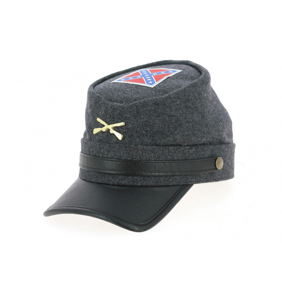 Confederate Anthracite Wool Cap - Traclet