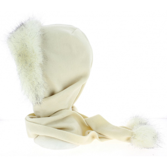 Jacqueline Cream Polar Hood - Traclet