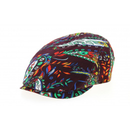 Burgundy Panissières Flat Cap - Flechet