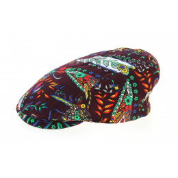 Burgundy Panissières Flat Cap - Flechet
