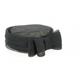 Carla Bruni Black Hemp Ceremony Hat - Traclet