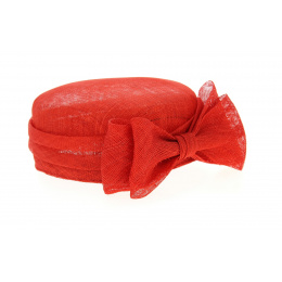 Carla Bruni hemp hat - Red
