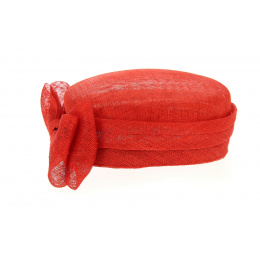 Carla Bruni hemp hat - Red