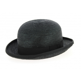 Hat bowler in straw