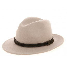 Adela Traveler Hat Wool Felt Beige - Traclet