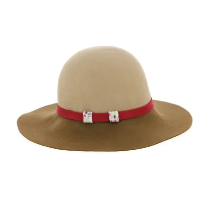 Capeline Tounde Feutre Laine Camel- Traclet  Reference : 3954 | Chapellerie Traclet