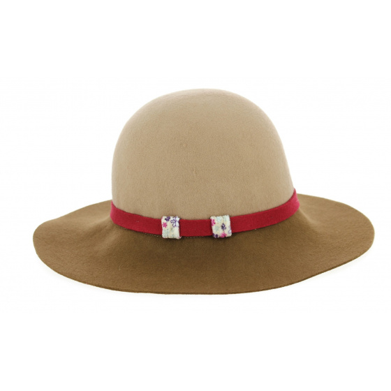 Capeline Tounde Felt Wool Camel- Traclet 