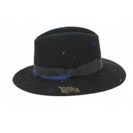 Black Wool Felt Traveller Hat Gianni - Traclet