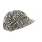 Shetland Taupe Newsboy Cap - Traclet