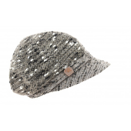 Shetland Taupe Newsboy Cap - Traclet