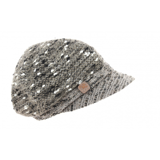 Shetland Taupe Newsboy Cap - Traclet