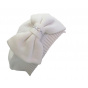 Bella Cotton White Summer Beret - BeBeret