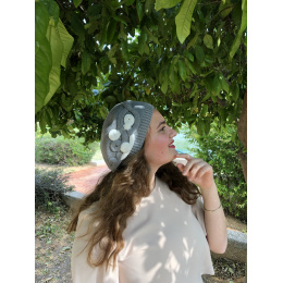 Elipsse Cotton Gray Summer Beret - BeBeret