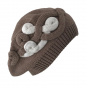 Beige Cotton Elipsse Summer Beret - BeBeret