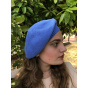 Summer beret Sacha Blue Cotton- BeBeret