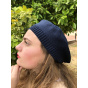 Navy Cotton Sacha Beret - BeBeret