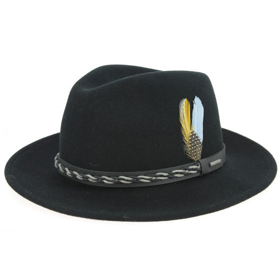 Black Vitafelt Omaha Traveller Hat - Stetson
