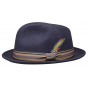 Navy Wool Felt Trilby Oneida Hat - Stetson