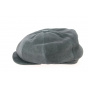 8-Panel Buffalo Leather Cap in Anthracite Gray - Traclet