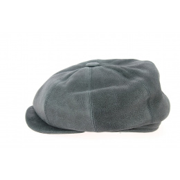 8-Panel Buffalo Leather Cap in Anthracite Gray - Traclet