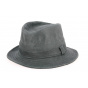 Chapeau Traveller Nappa Cuir Gris Anthracite- Traclet