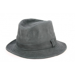 Traveller Hat Nappa Leather Anthracite Gray - Traclet