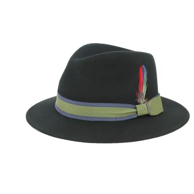 Chapeau Traveller Tombstone Feutre Laine Noir- Stetson Reference : 9681 | Chapellerie Traclet